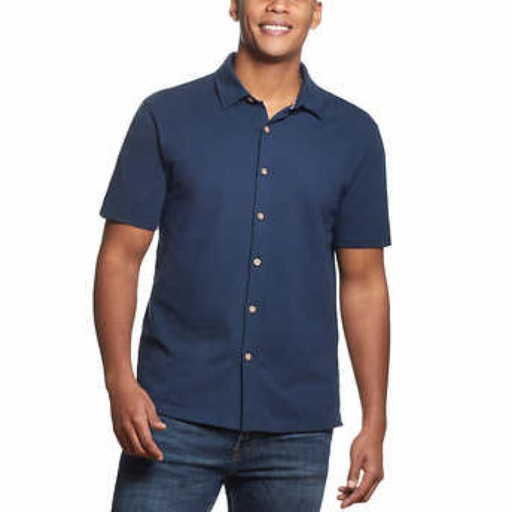Weatherproof Vintage Men's Button Up Shirt, Blue